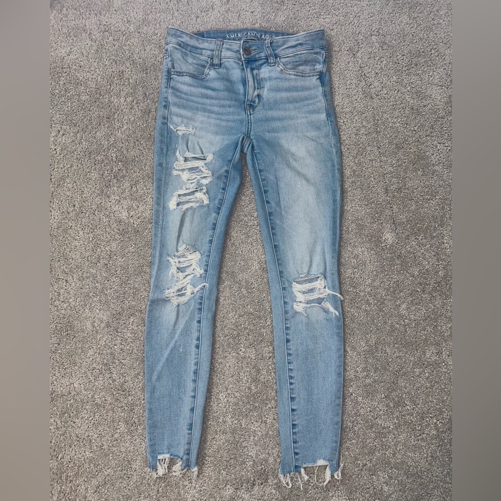 American Eagle Outfitters Light Blue Skinny Jeans
